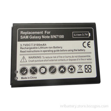 3.7V/3,100mAh 11.5Wh mobile phone battery for Samsung Galaxy Note 2 GT-N7100